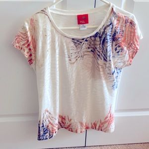 cropped Hearts of Palm T-Shirt Size (S)